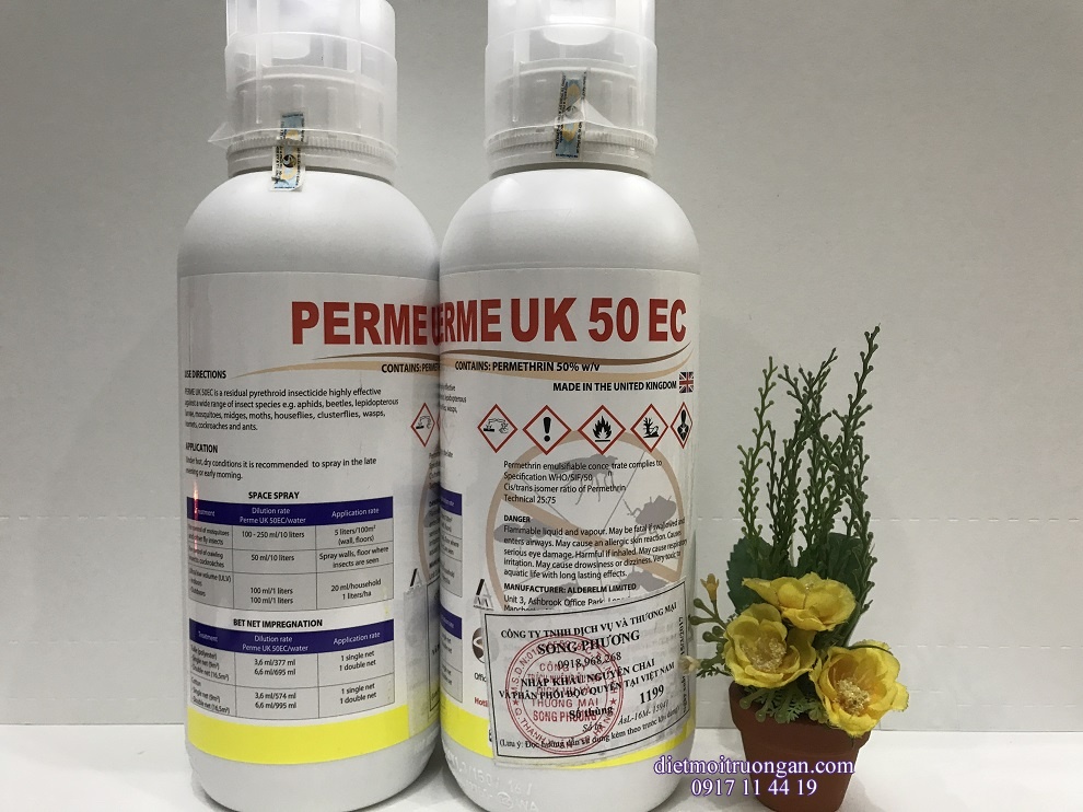 PERME UK 50EC Diệt Muỗi-Kiến-Gián-Bọ-Ruồi