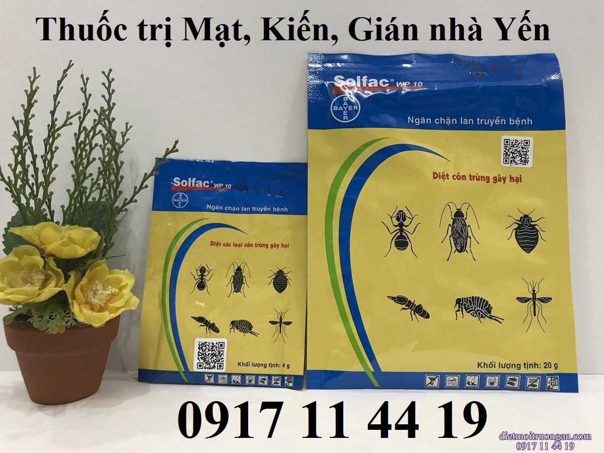Combo khuyến mại 10 gói diệt côn trùng Solfac loại 20g, giá 799.000 đ