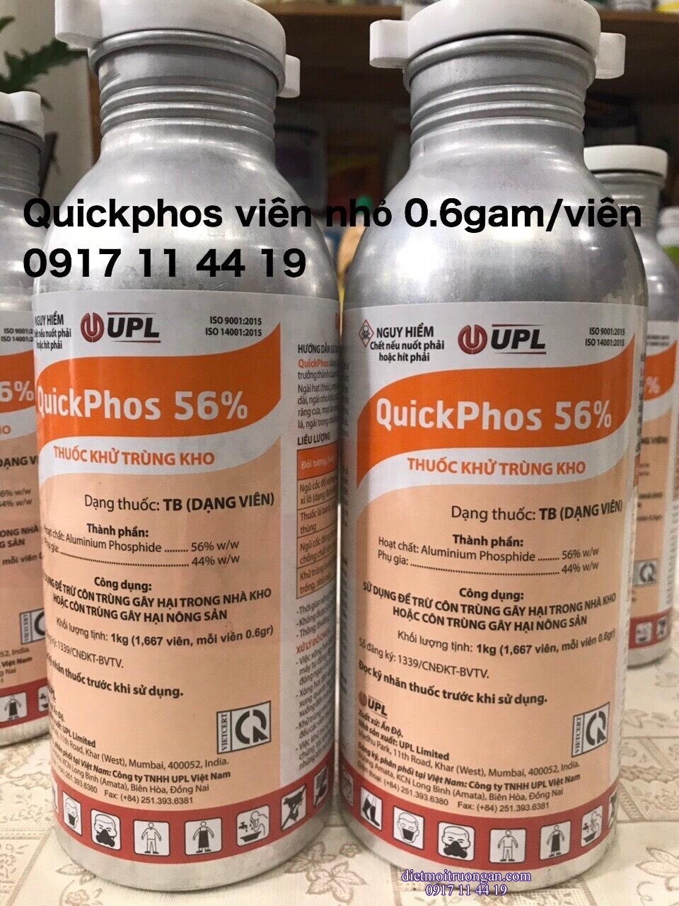 Quickphos 56% Viên Nhỏ 0.6gam Ân Độ