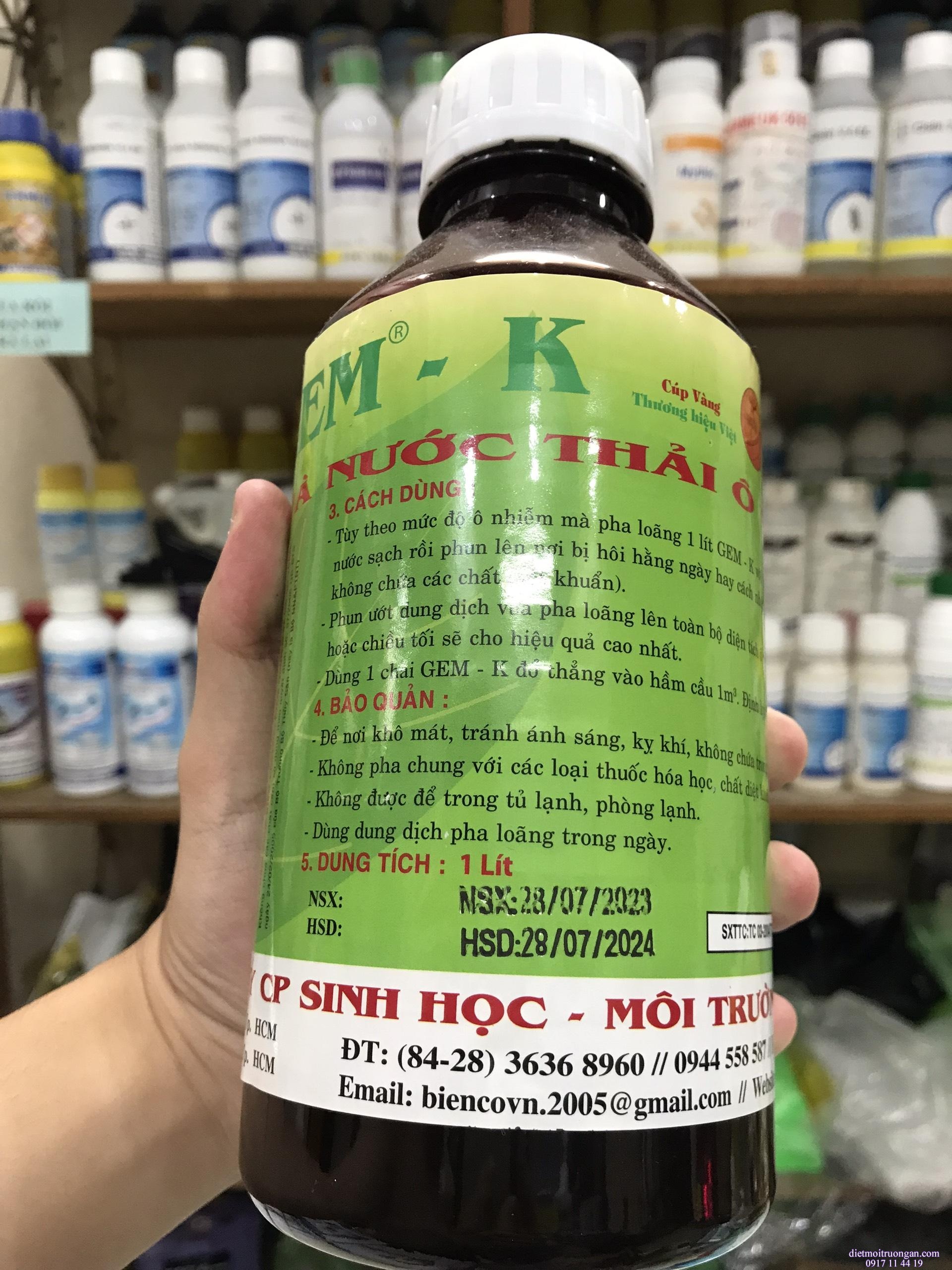 Vi sinh khử mùi hôi rác thải, hầm cầu,cống, nước thải