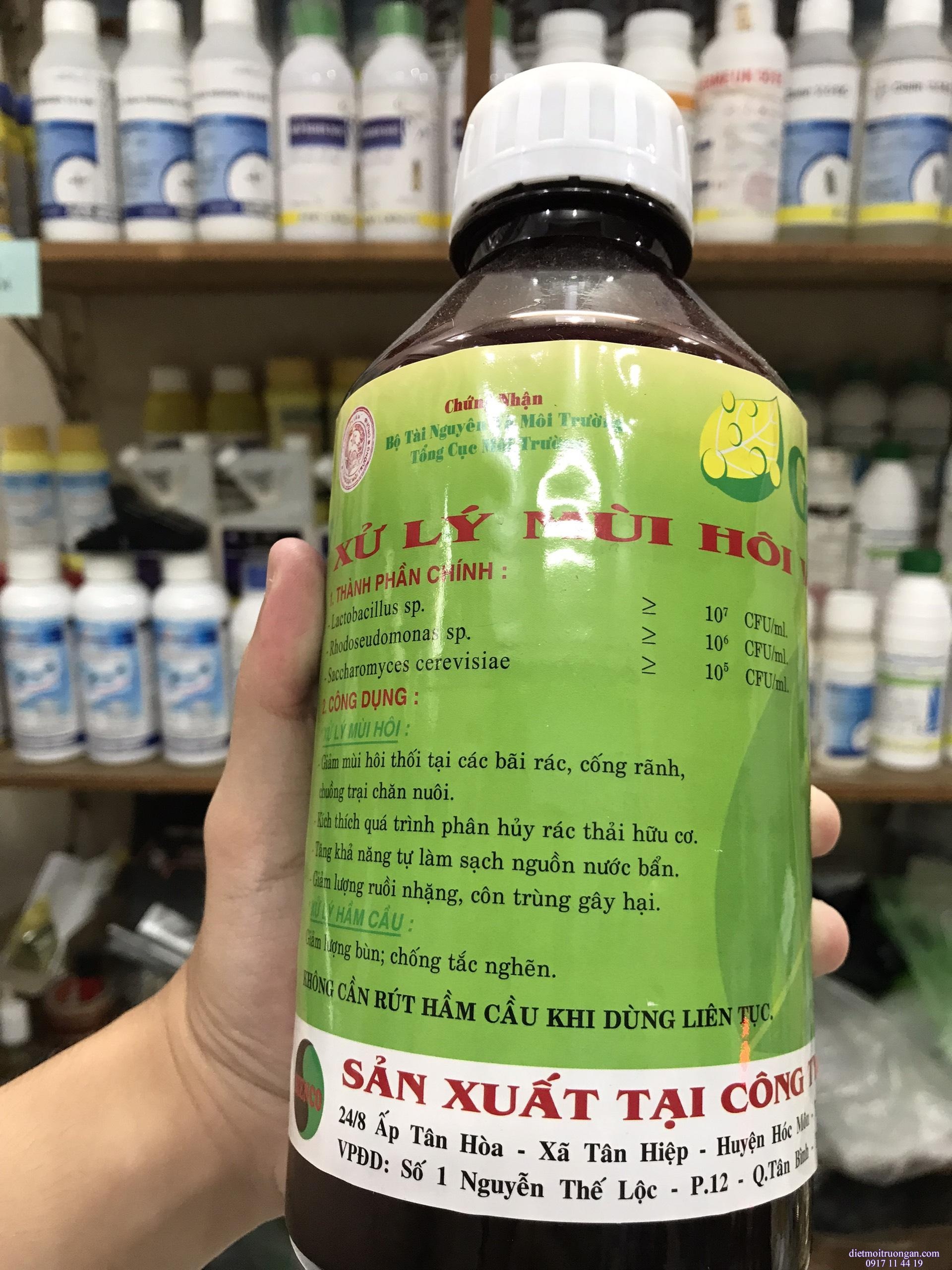 Vi sinh khử mùi hôi rác thải, hầm cầu,cống, nước thải