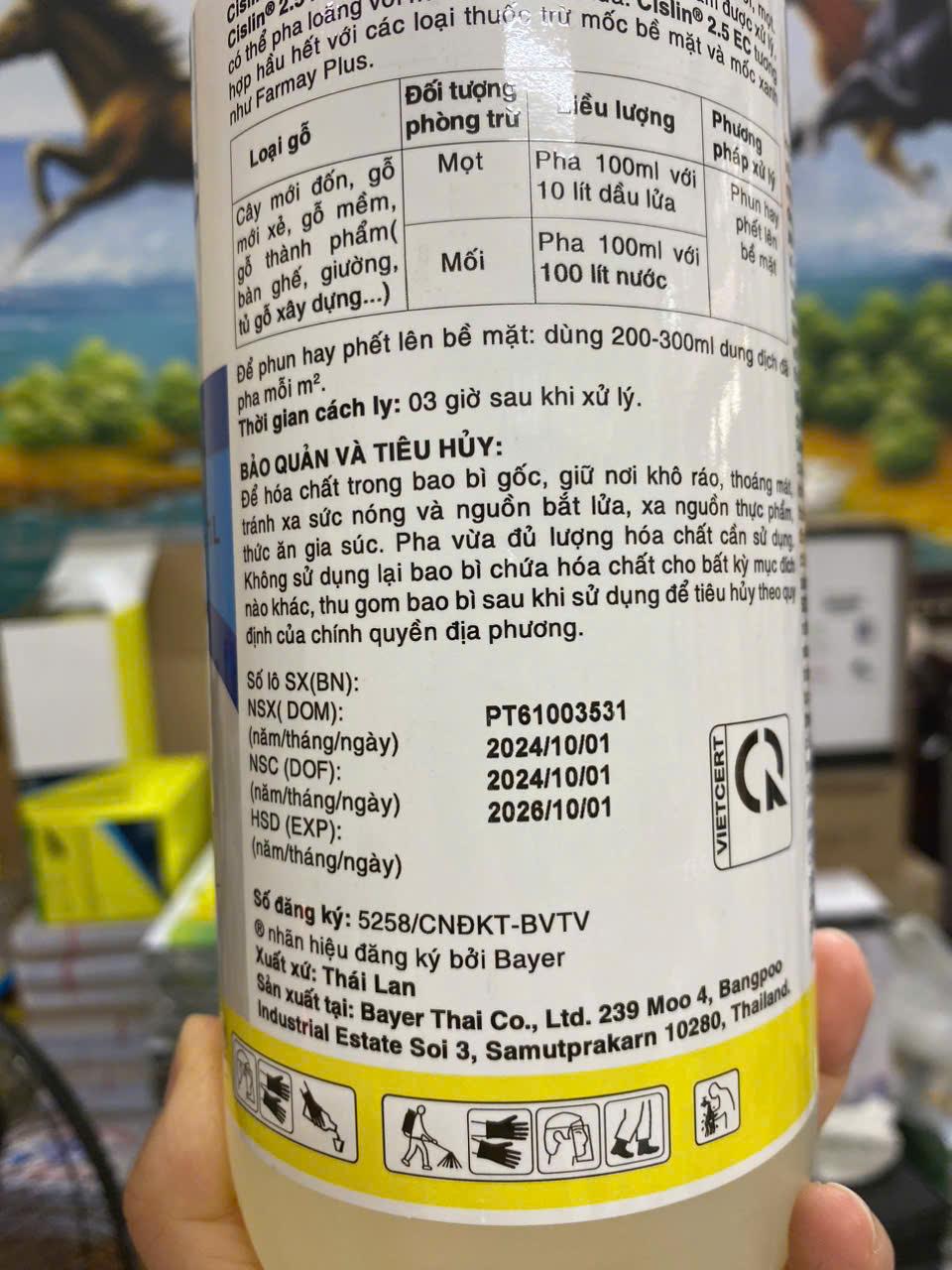 CISLIN 2.5EC chống mối, mọt gỗ