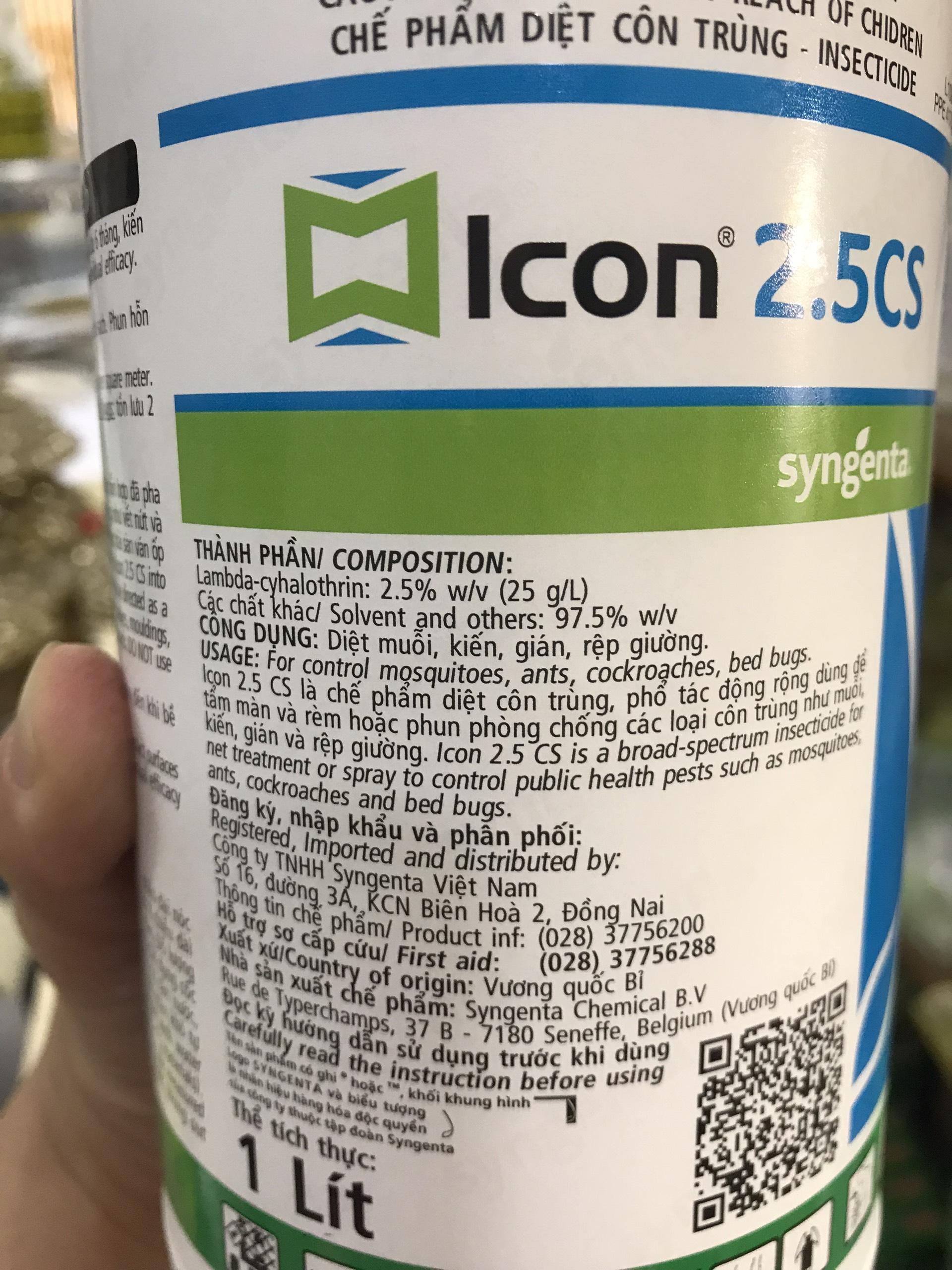 icon 2.5cs syngenta- Thuốc diệt muỗi và côn trùng như rệp, gián, kiến